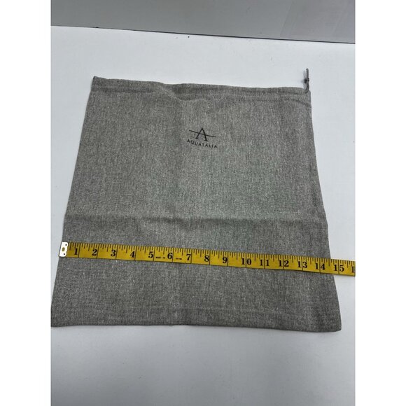 Aquatalia Drawstring Storage Travel Dust Bag  100% Cotton Gray New - Picture 3 of 6